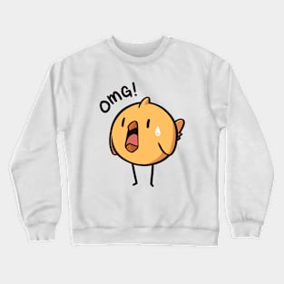 OMG! a chicken Crewneck Sweatshirt